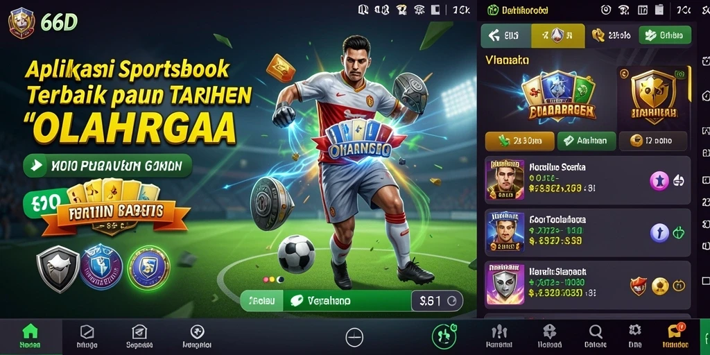 Tampilan antarmuka pengguna 66D yang menarik dan intuitif.