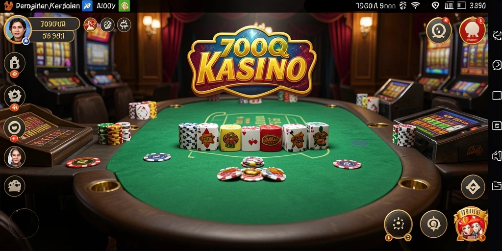 Tampilan menarik dari gameplay Kasino 700Q yang mendebarkan.