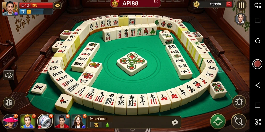 Gameplay Mahjong seru dalam API88 yang menantang dan menarik.