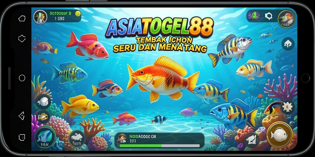 Tampilan gameplay ASIATOGEL88 yang mengasyikkan saat berburu ikan.