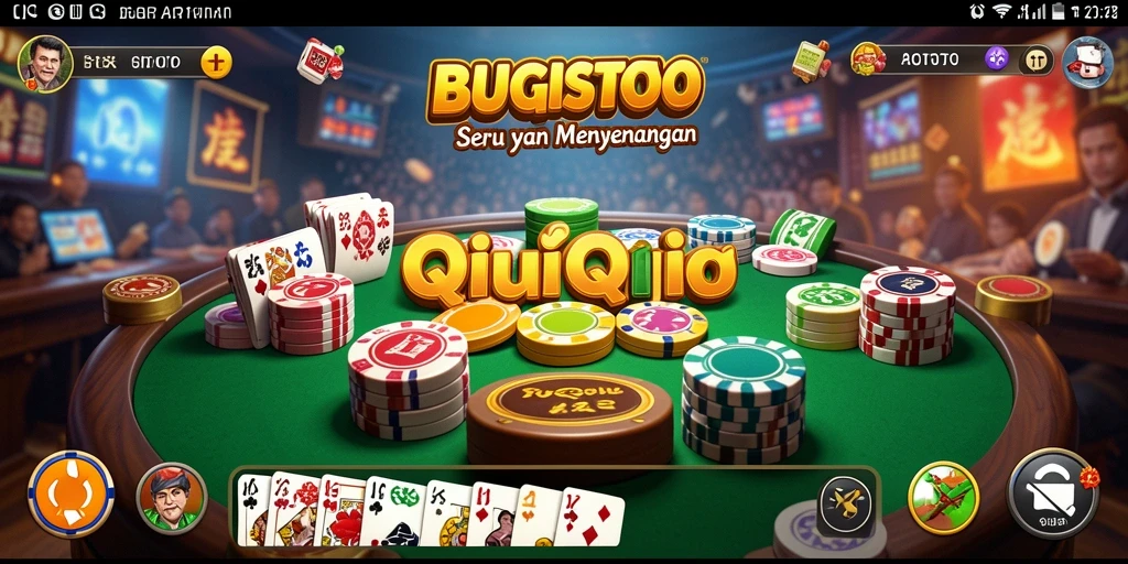 Tampilan gameplay QiuQiu yang seru di BUGISTOTO.
