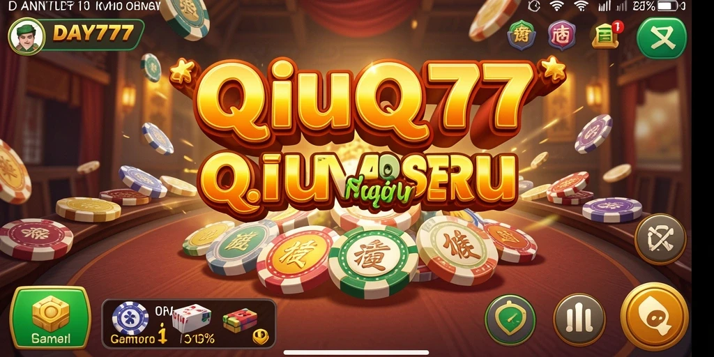 Tangkapan layar dari gameplay seru QiuQiu di DAY777.