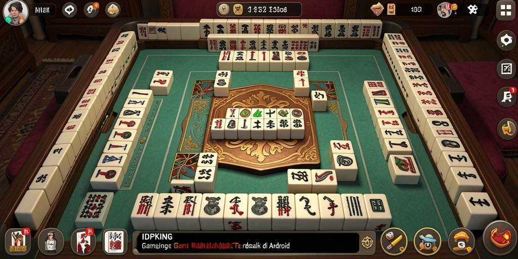 Screenshot gameplay IDPKING menampilkan tantangan Mahjong yang mendebarkan.