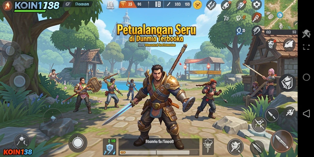 Tampilan gameplay seru dengan pemainan dunia terbuka.