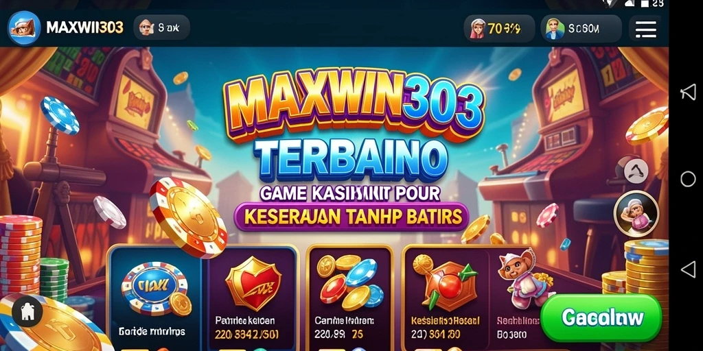 Tampilan menarik gameplay Kasino MAXWIN303 yang memikat.