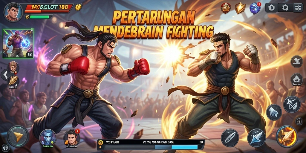 Tangkapan layar utama MYSLOT188 yang menunjukkan aksi pertarungan seru.