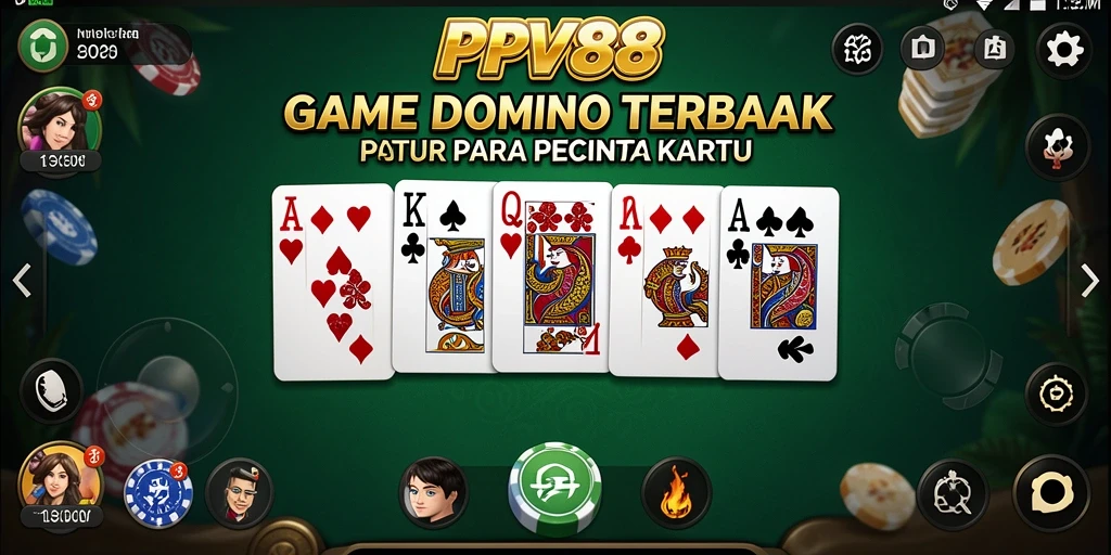 Tampilan menarik dari gameplay PPV88 yang menggugah semangat bermain Domino.
