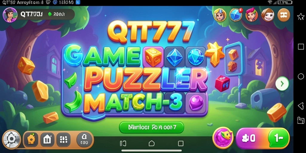 Screenshot gameplay QT777 menampilkan keseruan dalam mencocokkan objek.