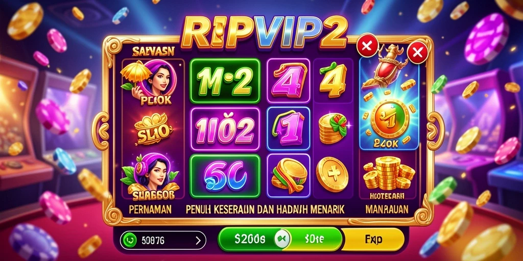 Tampilan gameplay RPVIP2 yang menarik dalam permainan slot.