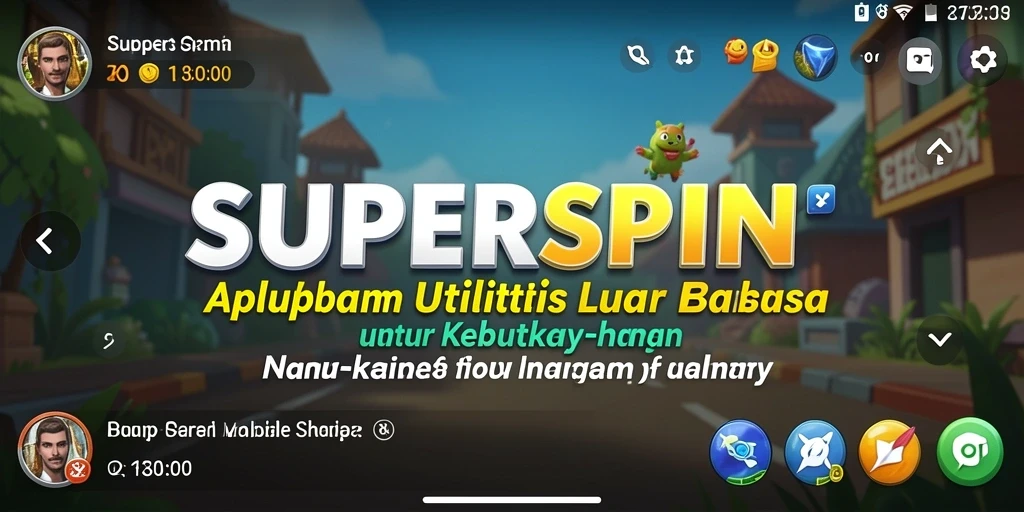 Tampilan antarmuka utama <strong>SUPERSPIN</strong> yang intuitif dan fungsional.