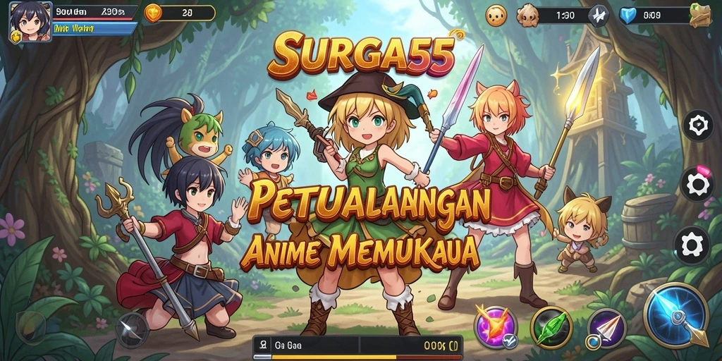 Gameplay epik dari SURGA55 yang memukau para penggemar Anime.