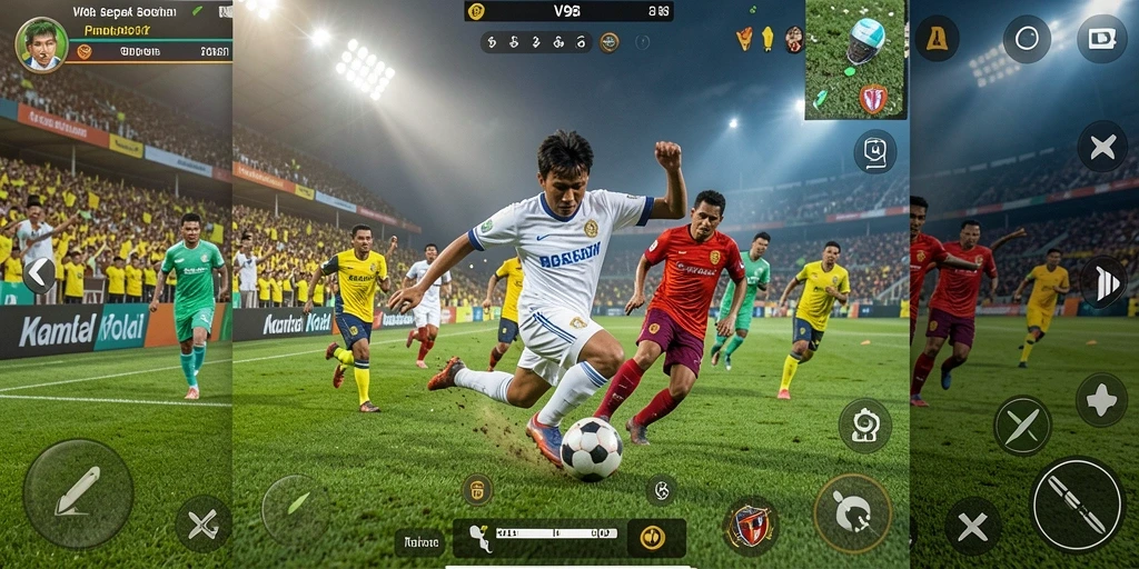 Tampilan gameplay V98 yang menegangkan dan realistik.